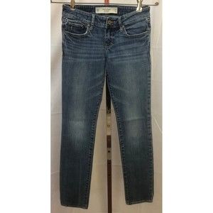 Abercrombie & Fitch Women's Low Rise Skinny Blue Jeans Size 00 R (24 x 31)